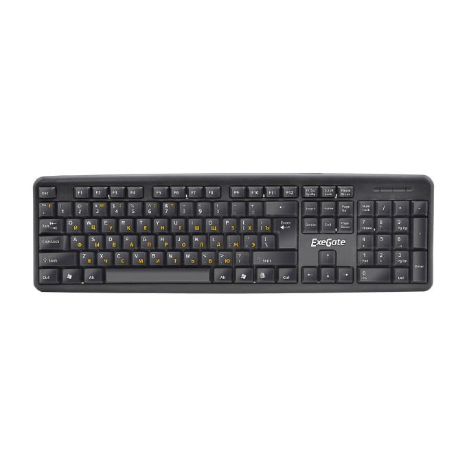 Клавиатура EXEGATE LY-331L, черная, Color box EX272475RUS
